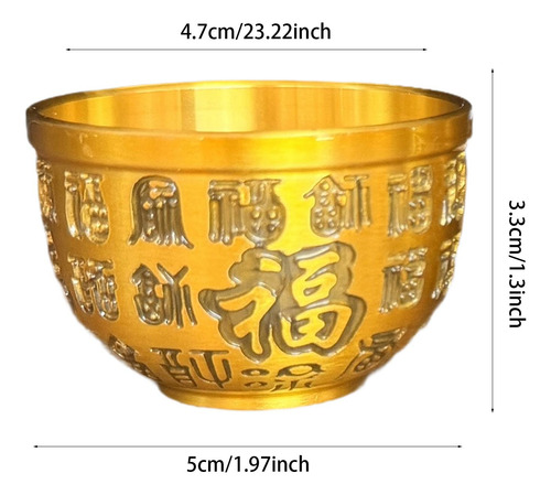 5 Tigela De De Bronze, Tigela Decorativa De Feng Shui,