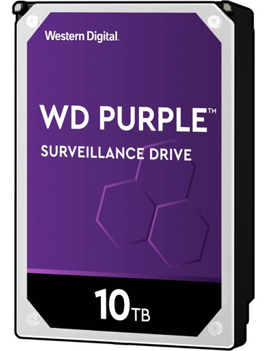 Disco rígido interno Western Digital WD Purple WD101PURZ 10TB roxo