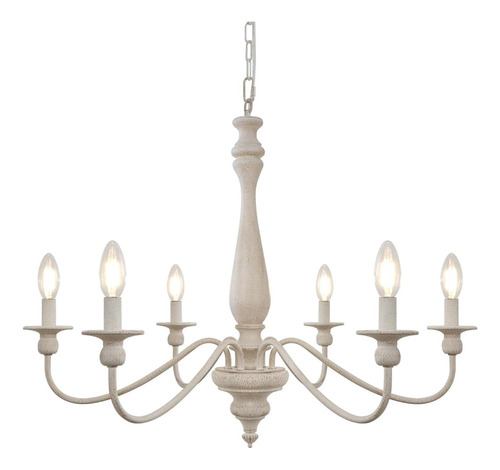 Cunfash Candelabro De Campo Frances, 6 Luces De 28.3 Pulgada