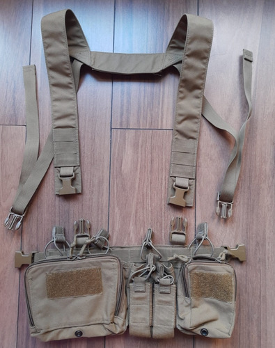 Chaleco Chest Rig Tactico Coyote. (Usado)