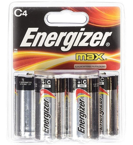 Pila Alcalina C De Energizer Max, Paquetes De 16 Baterías (p