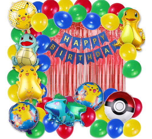 Kit 53pzs Decoracion Con Globos Para Fiestas Cumpleaños