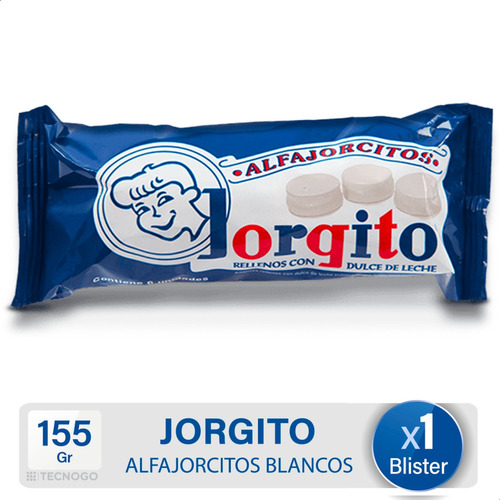 Alfajor Mini Jorgito Blanco Dulce De Leche X6 Unidades