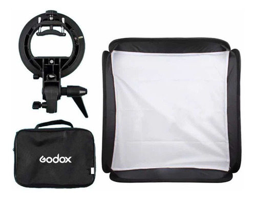 Softbox Para Flash Speedlite Godox 60x60cm Montura Tipo S