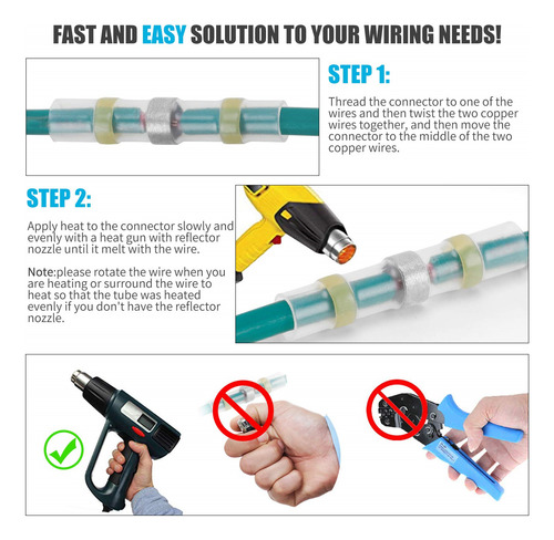 Conector De Cable De Manga Sellada Con Soldadura Termorretrá