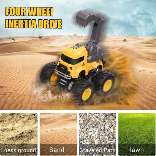 X Paquete De 4 Juguetes Para Camiones De Construcción, Coche