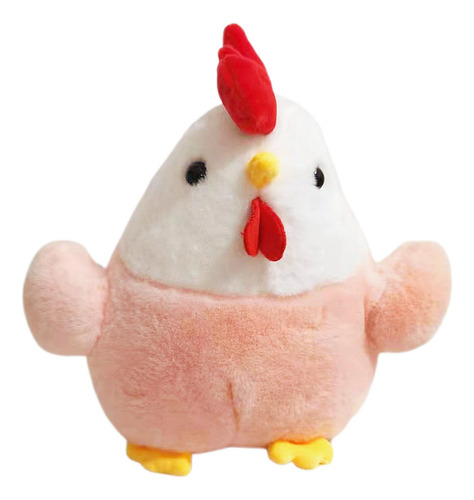 Brinquedo De Pelúcia Bonito Galo Desenho Rosa 20cm Rosa