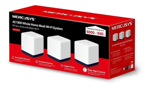 Deco Mesh H50g Halo Mercusys 3 Pack Ac1900.6000/550 M2