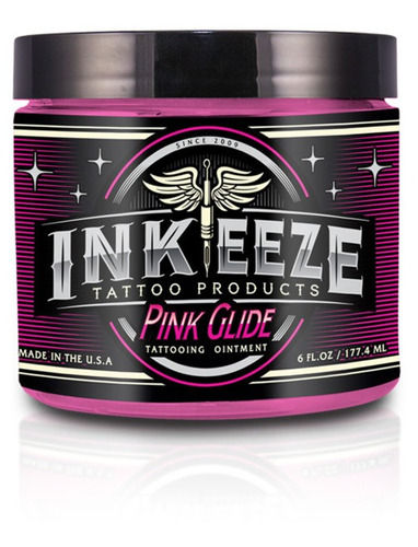 Pink Glide 6 Oz. - Bálsamo Para Proceso Del Tatuaje Inkeeze