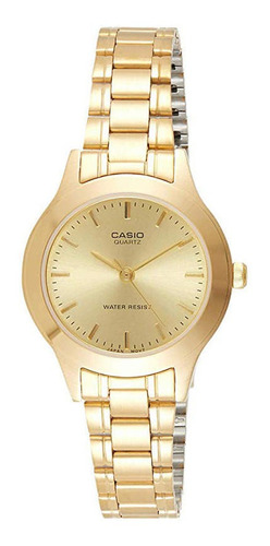 Reloj Para Mujer Casual Dorado Casio Ltp-1128n-9a
