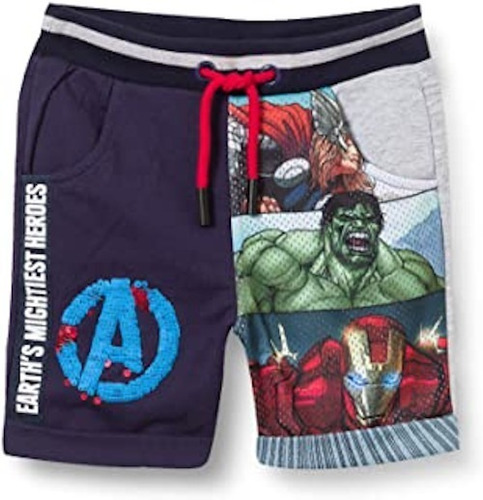 Bermuda Avengers Niño Cintura Ajustable Desigual 21sbtk08 C4