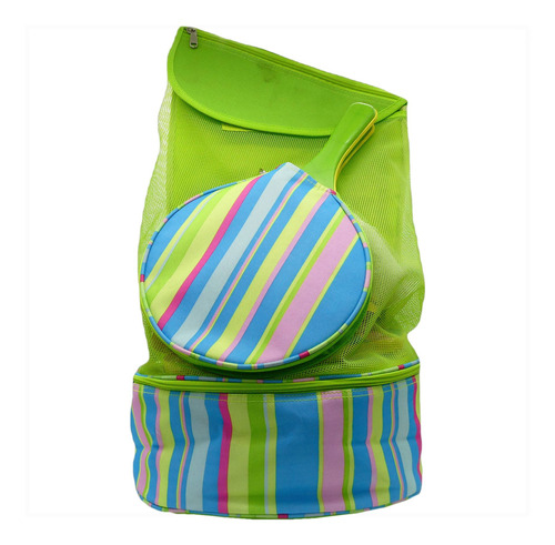 Bolso Winplus Playero Verde Con Accesorios