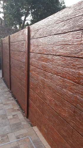 Imagen 2 de 9 de Cerco Hormigon Premoldeado Pared Tapial Muro Division Placas