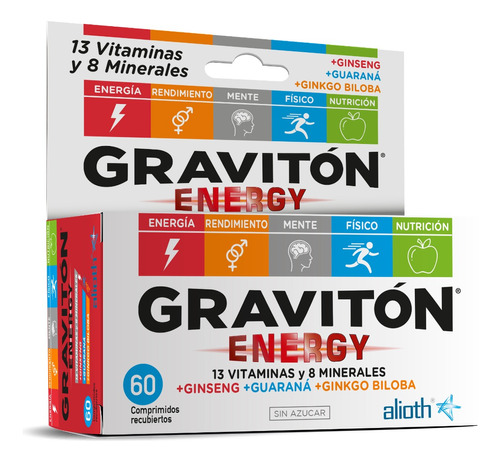 Gravitón Energy Vitaminas Minerales Alioth Pharma X60 Comp.