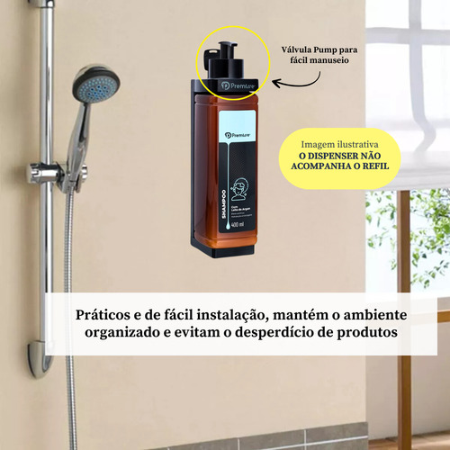 Shampoo Hidratante 400ml Refil Para Dispenser Parede Hotel