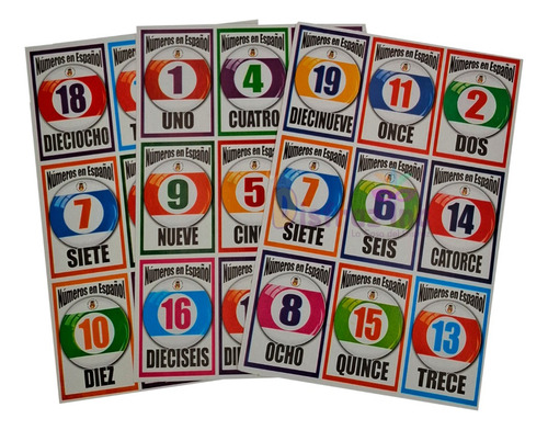 Juego Lotería Números Juego Didáctico