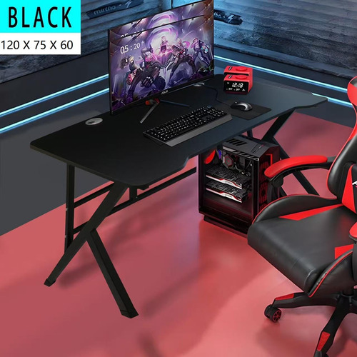 Syekcl Escritorio Ergonómico Grande Para Juegos Escritorio