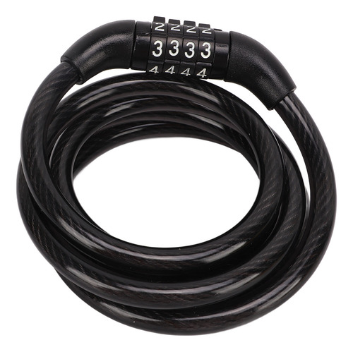 Cable Lock Bike, Combinación Antirrobo De Cuatro Dígitos Par