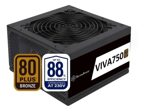 Fonte Silverstone Viva750 750w certificada 80 Plus Bronze!