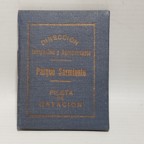 Antiguo Carnet Pileta Natación Neptuno 1932 Impeca Mag 60429