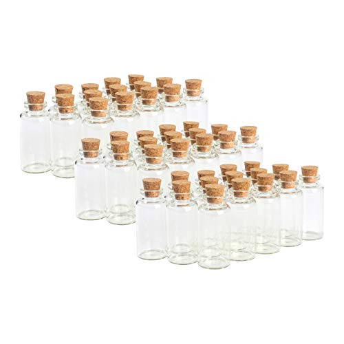 Botellas De Vidrio Decorativas (45 Piezas / 0.7 Fl Oz.)