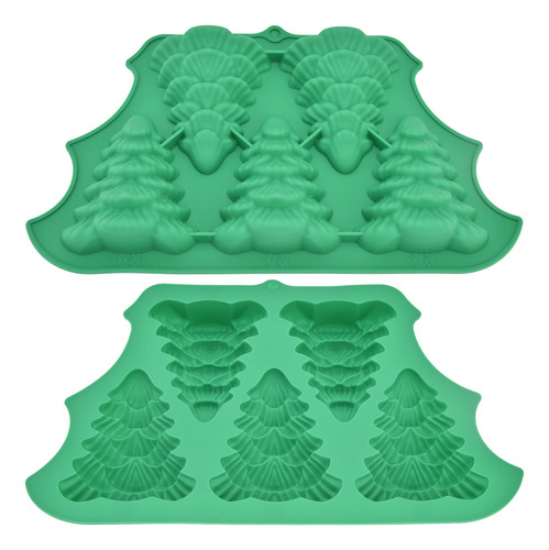 Árbol De Navidad, Silicona Apta Para Uso Alimentario, Fácil