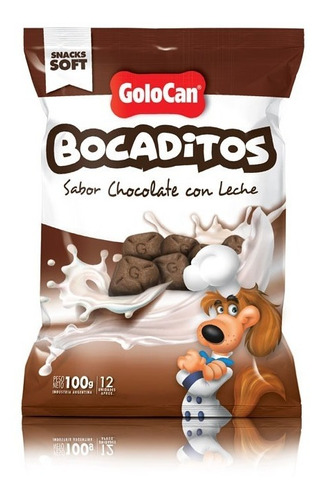 Golocan Golosinas Perro Bocadito Blando Chocolate 100gr