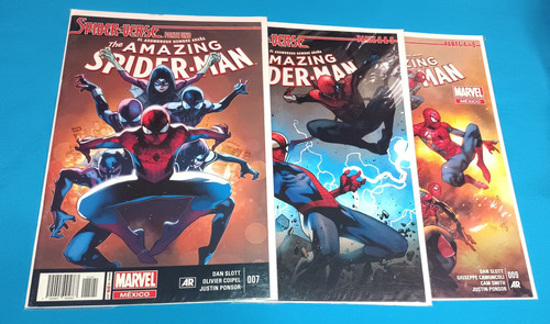 Spider-man Spider-verse Lote 12 Comics Marvel Mexico