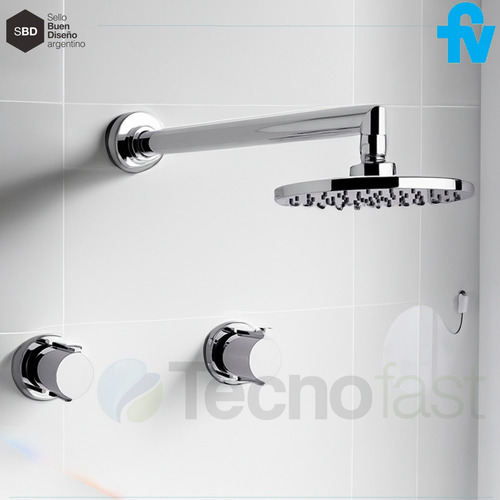 Griferia De Ducha Simple Fv California Cromo 0109/17-cr Baño