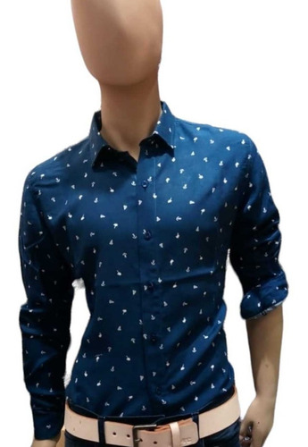 Camisa Manga Larga Entallada Jungla Hombre | Moha (130326)