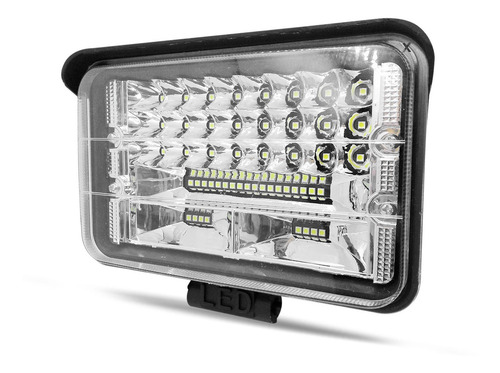 Imagem 4 de 6 de Farol De Milha 48 Led Branco 6500k Quadrado 144w Universal