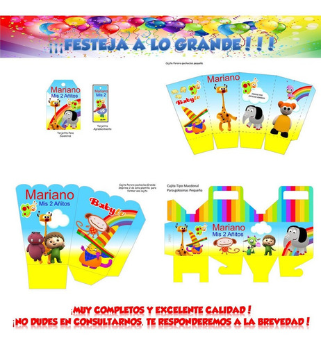 Babytv Para Imprimir Decoración Cumple Candy