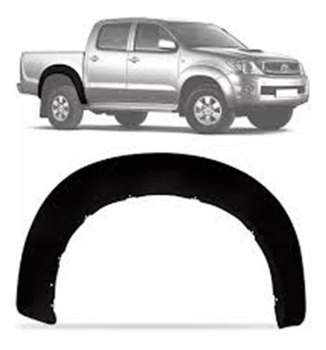 Moldura Guardabarro Trasero Toyota Hilux 2005 / 2015 Der-izq