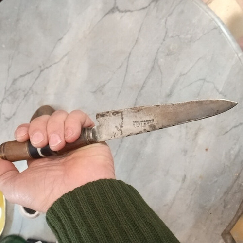 Cuchillo Antiguo Facon Puñal Acero Al Carbono Schmieden Tand (Usado)