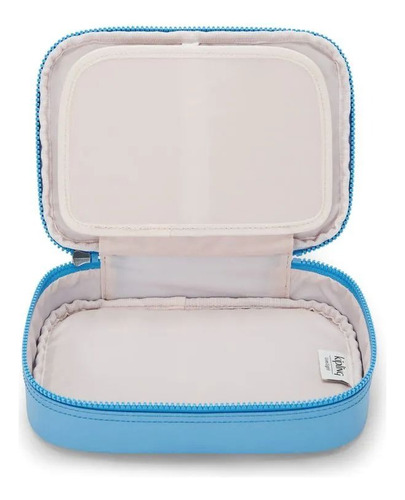 Estojo Grande 100 Pens Kipling Azul Turquesa Metalizado