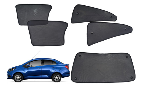 Parasol Cortinas Chevrolet Beat Sedan 2018-2022 Kit 3 (ad10)