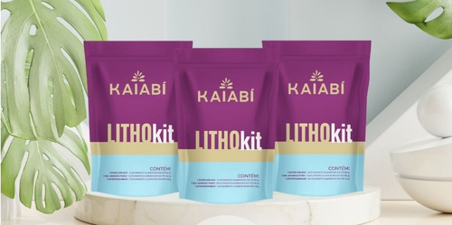 2 Kits P/4 Limpezas Hepáticas Com Lithothamnium Kaiabí Maçã