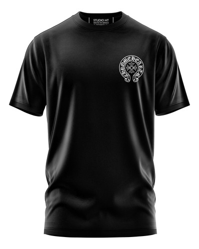 Playera Estilo Chrome Hearts Doble Estampado