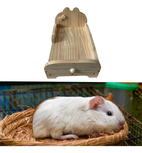 Nido De Cama De Conejillo De Indias De Madera Versátiles S