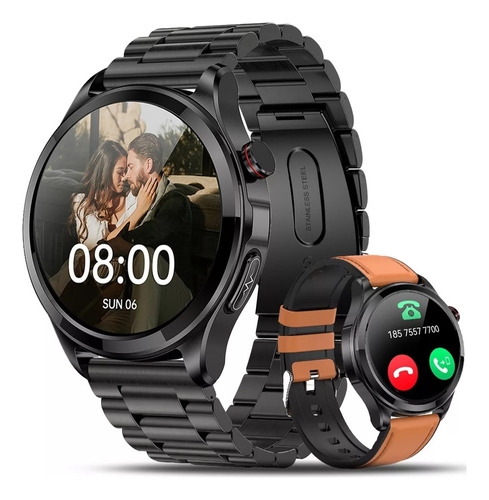 Reloj Inteligente Hombre Glucosa Ecg+ppg Llamado Bluetooth