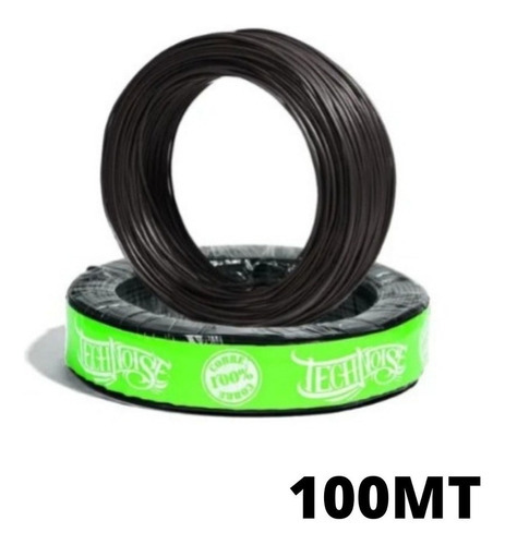 Cabo Flexível 1mm 1.00mm Preto 100 Metros Technoise