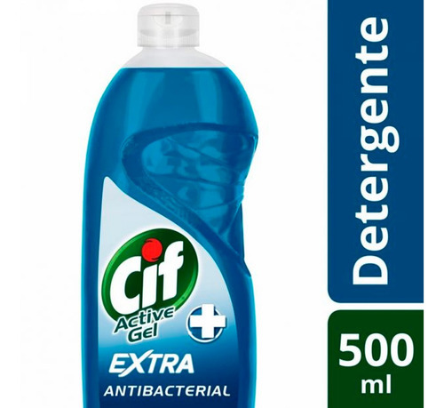 Detergente Antibacterial Cif Active Gel Extra 500 Ml