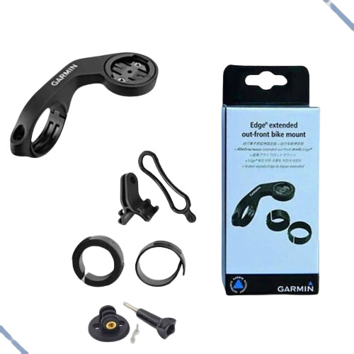 Suporte P/ Gps Garmin Edge + Suporte Farol + Suporte Gopro! Cor Preto