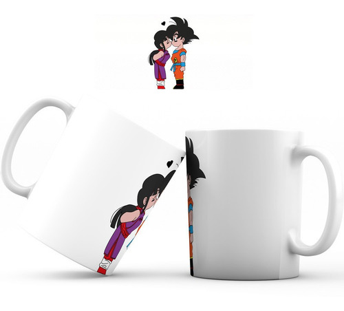 Mug Pocillo Dragon Ball Goku Y Milk Taza 001