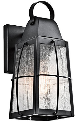 Kichler 49552bkt Tolerand Pared Exterior 1 Luz Con Textura N