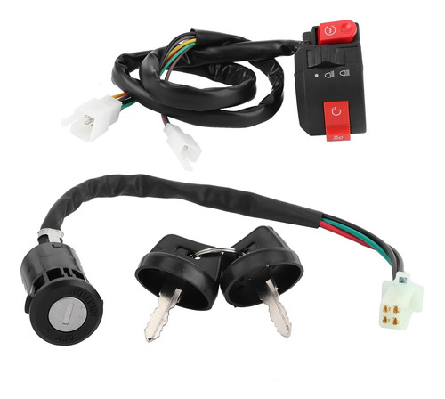 Atv Kill Switch Manillar Botón De Encendido Y 2 Llaves Para