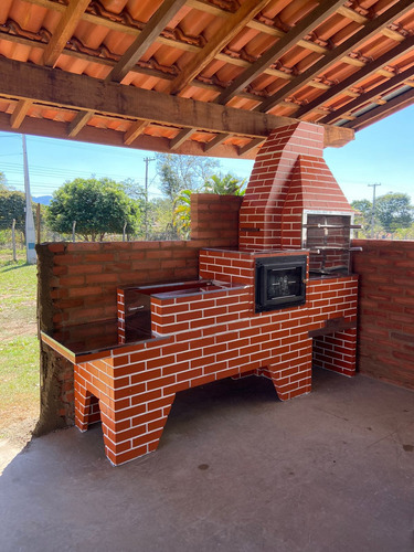 Trio Tijolinho Pré Moldado Churrasq Forno Fogão 3 Bc Bifeira