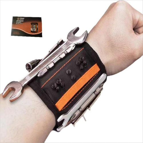 Pulsera Magnética 15 Imanes Resistente Para Herramientas
