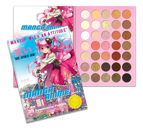 Rude Cosmetics paleta de 35 sombras para ojos Manga anime book 2 