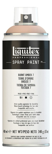 Tinta Spray Base Água Liquitex 400ml 7128 Burnt Umber 7